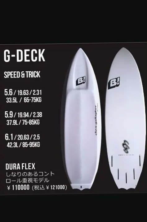 BUELL サーフボード G-DECK 5’6 ビュエル ジーデッキ