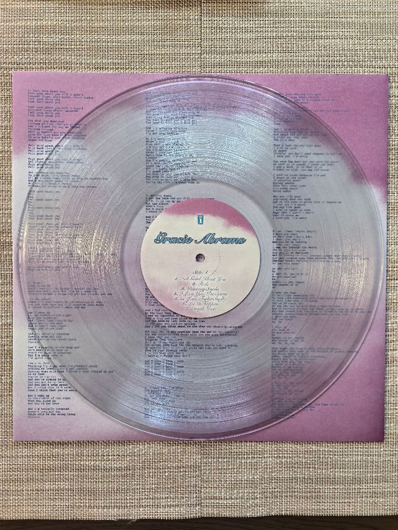 Gracie Abrams-Secret Of Us （クリアヴァイナル2LP）