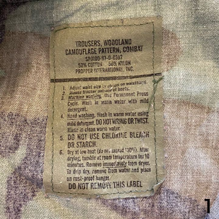 サバゲー ウッドランド迷彩 迷彩服　ミリタリー　米軍放出品 払下品  ベトナム戦