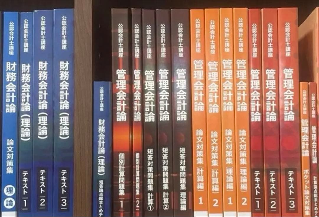 CPA公認会計士教材フルセット　(試験対策プリント＋電卓付き)