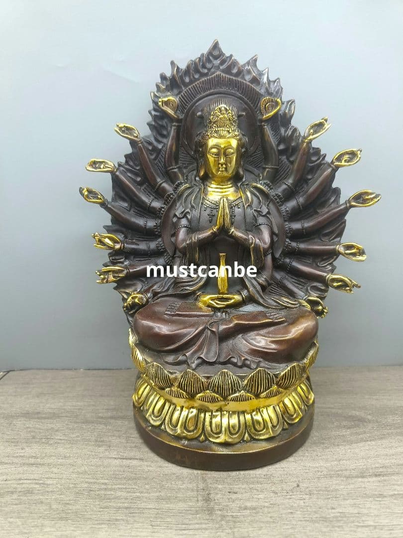 仏教美術 仏像 千手観音仏像 仏堂奉納 銅製品 工芸品 置物