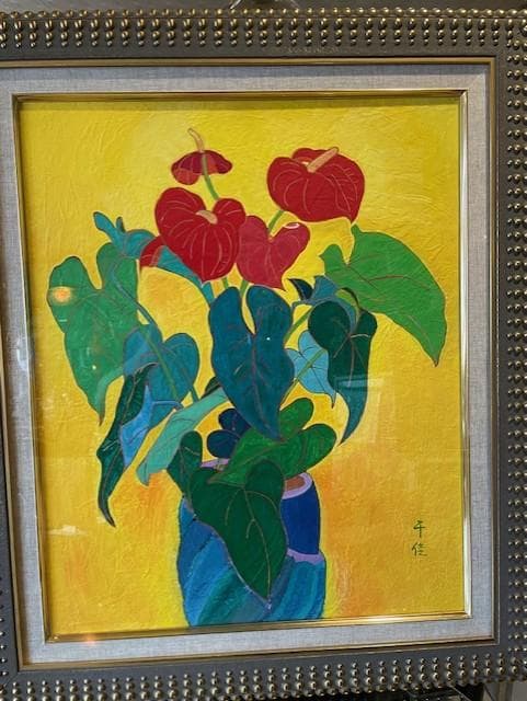 千佳 花瓶の花 絵画