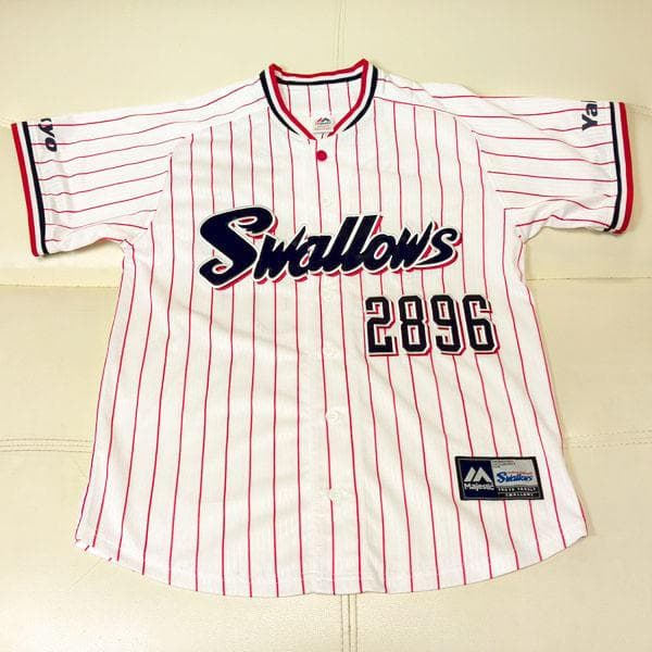つば九郎 東京ヤクルトスワローズ マジェスティック レプリカユニフォーム M