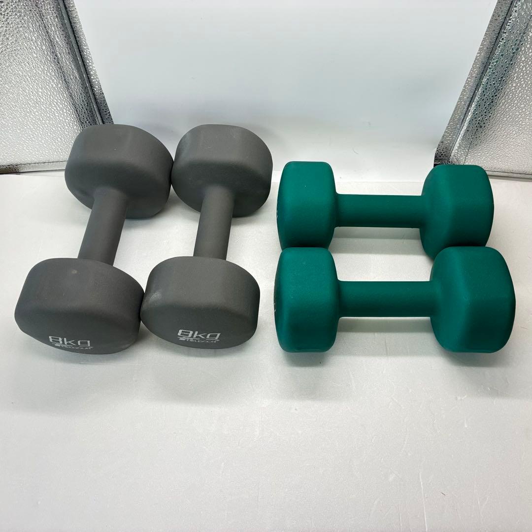 FIELDOOR 8kg 6kg ダンベル 2個セット