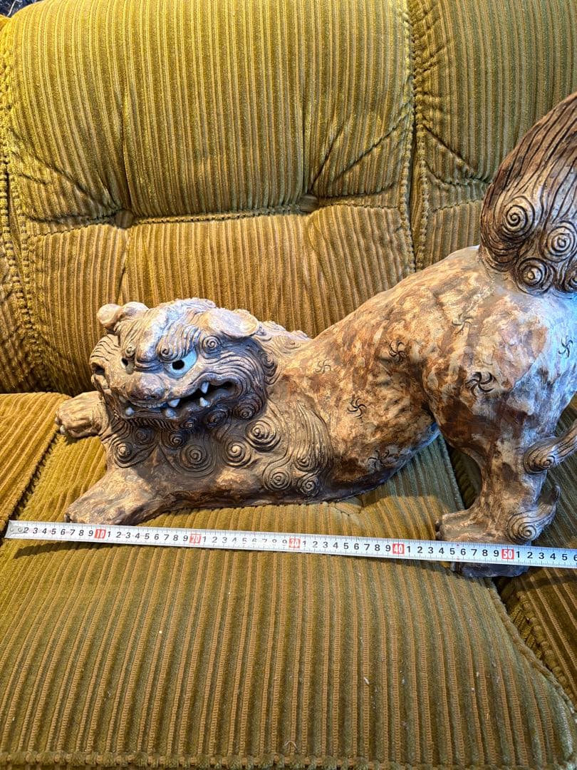 大きめサイズ獅子　置物