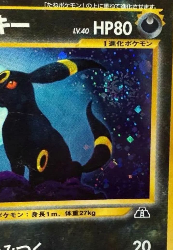 ブラッキー 旧裏 ポケモンカード 遺跡をこえて 渦巻き エラー