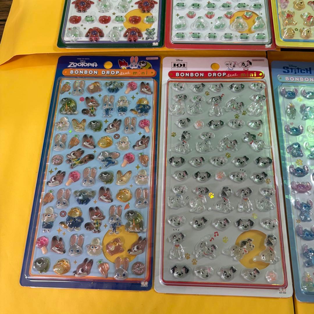 【正規品】ボンボンドロップシール ミニ ディズニー 8種セット　mini