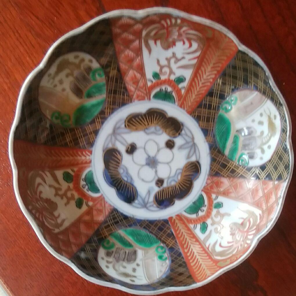 151  古伊万里　金襴染錦　色絵　5客