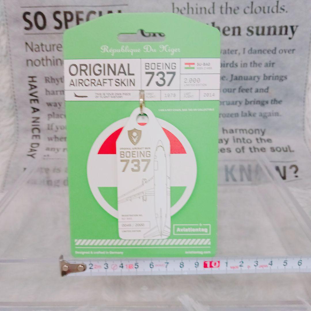 ☆希少☆アビエーションタグ Aviationtag B737-200実機外板タグ
