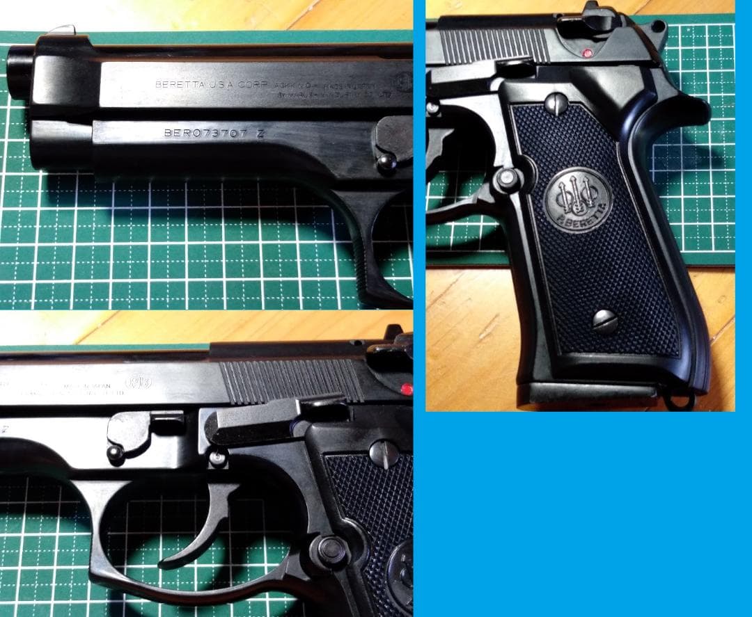 モデルガン Beretta HW樹脂製 発火モデル ベレッタブルーイング対応