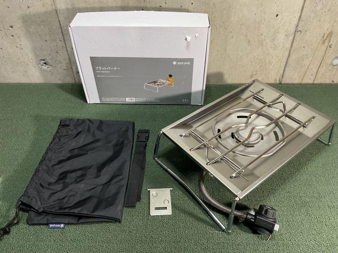 新品 スリムテーブル IGT規格 ケース付 ＆ スノーピーク フラットバーナー