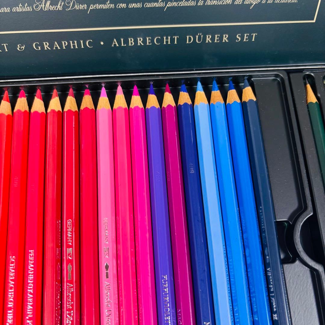 【未使用級】FABER-CASTELL 48色水彩色鉛筆 アルブレヒトデューラー