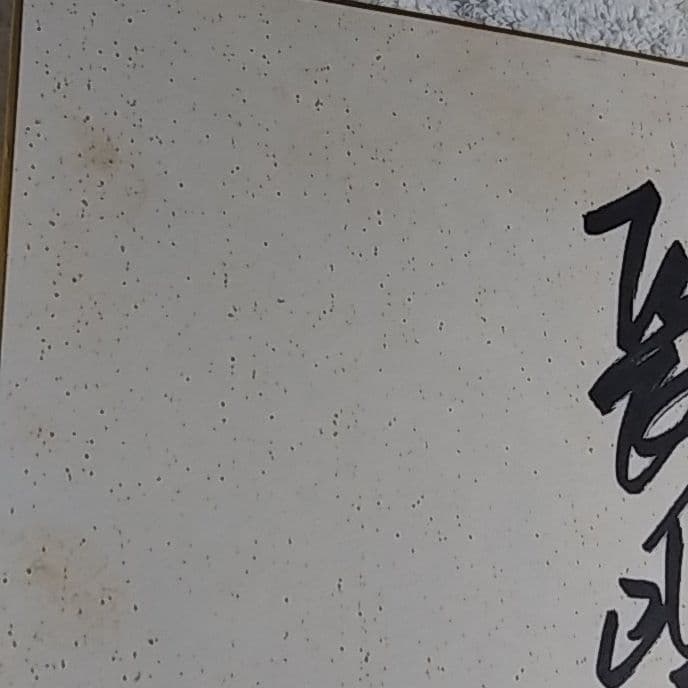 巨人　長嶋茂雄　直筆サイン色紙　【難有り】