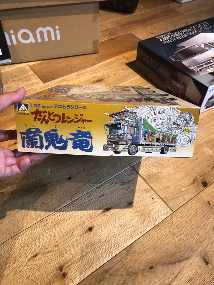 だんとつレンジャー　蘭鬼竜　プラモデル　美品