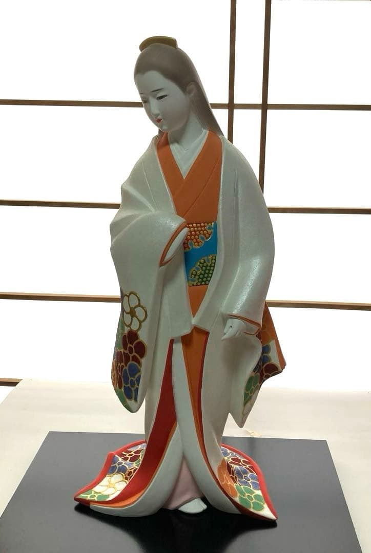 【新品未開封】博多人形 美人もの 伝統工芸師作　ガラスケース付き