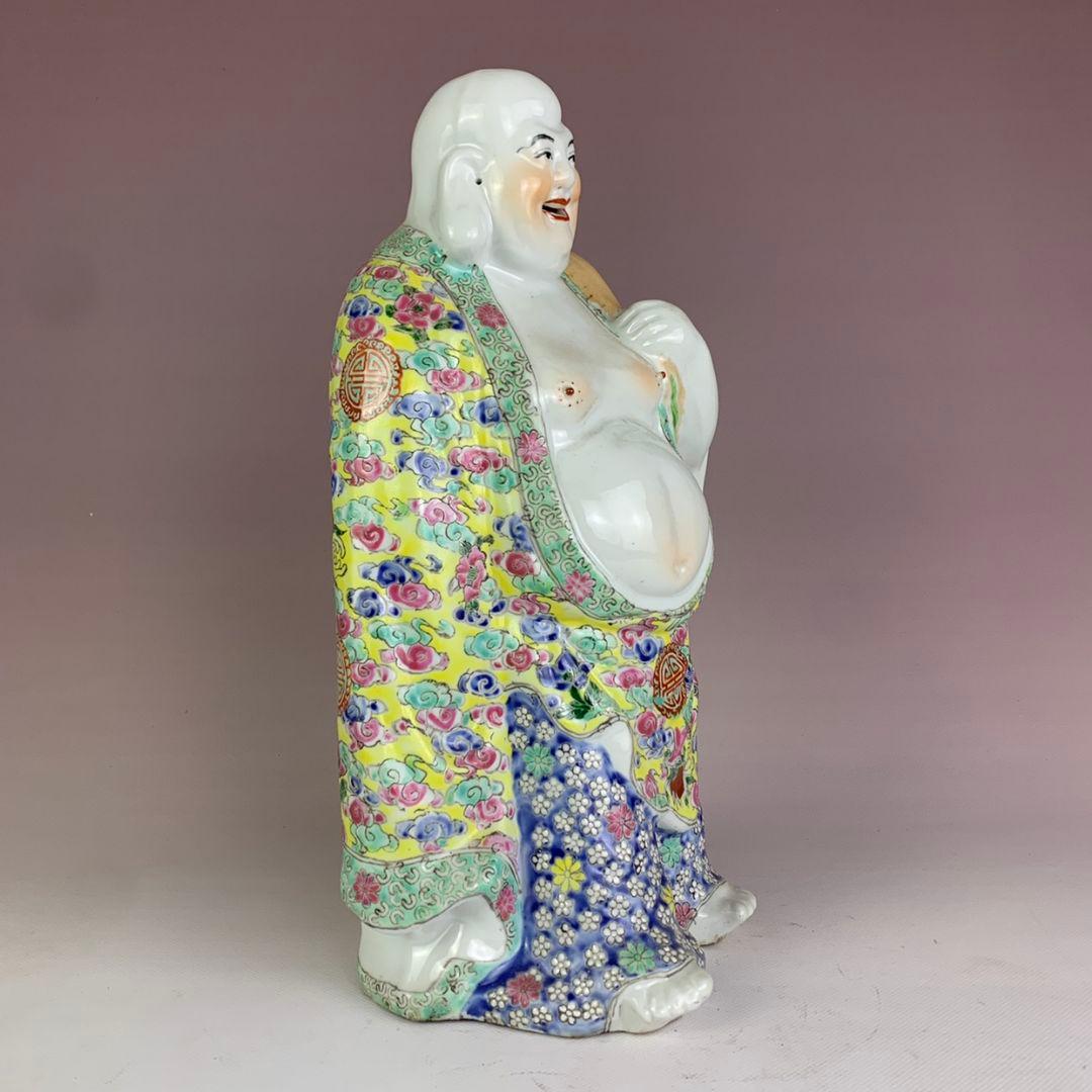 布袋さん彫像  陶磁器 装飾品 現代工芸品 美術品 置物