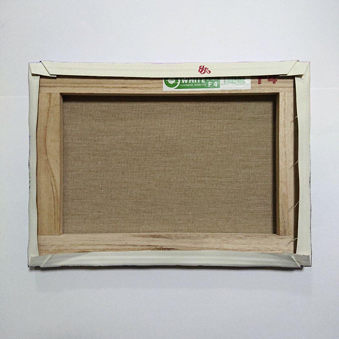 【ラベンダー】アクリル画 F4 風景画 絵画