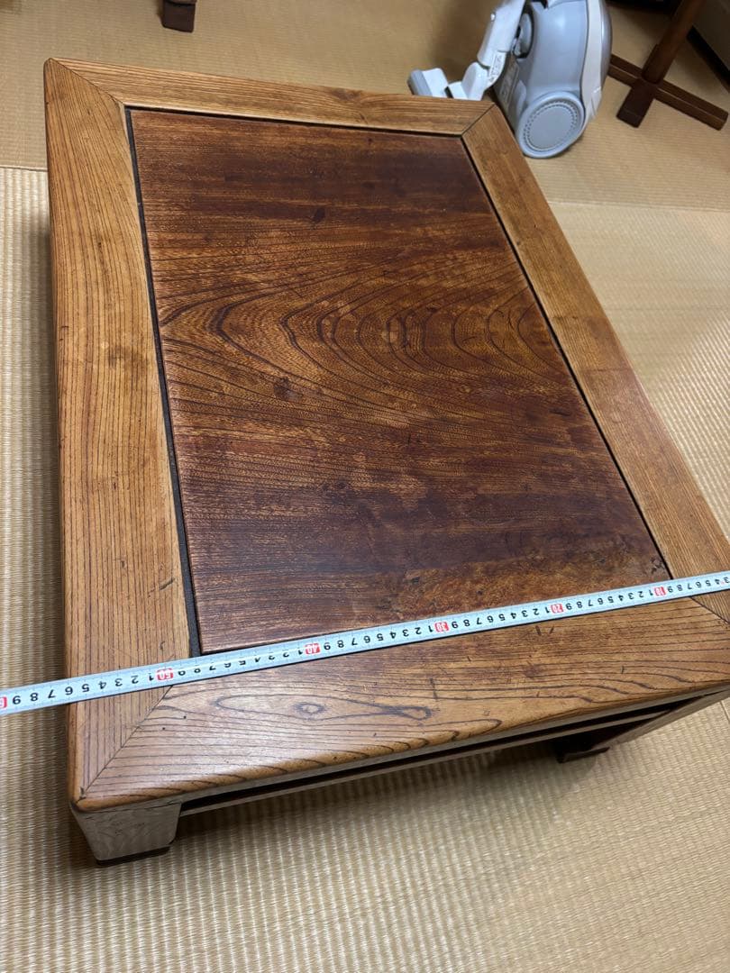 木製ダークブラウン座卓 中型