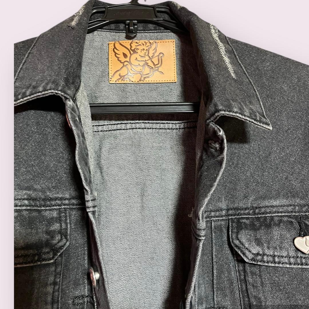 POP UP品ゴッドオンリーノウズDENIMJACKET M ブラック
