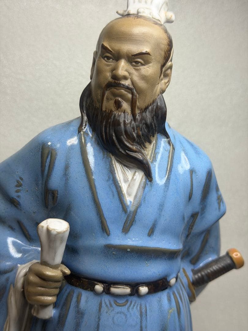 在庫処分‼️ 陶器 手工製作 高溫燒製 三国志人物 「曹操」