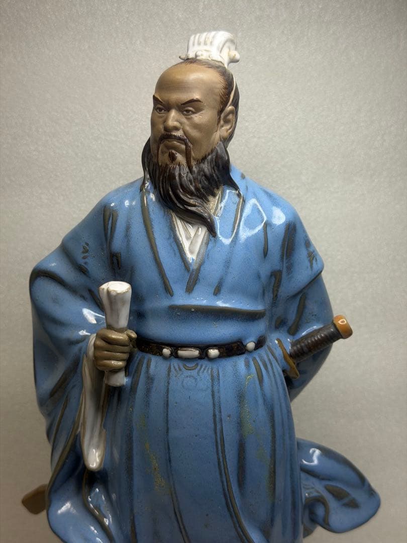 在庫処分‼️ 陶器 手工製作 高溫燒製 三国志人物 「曹操」