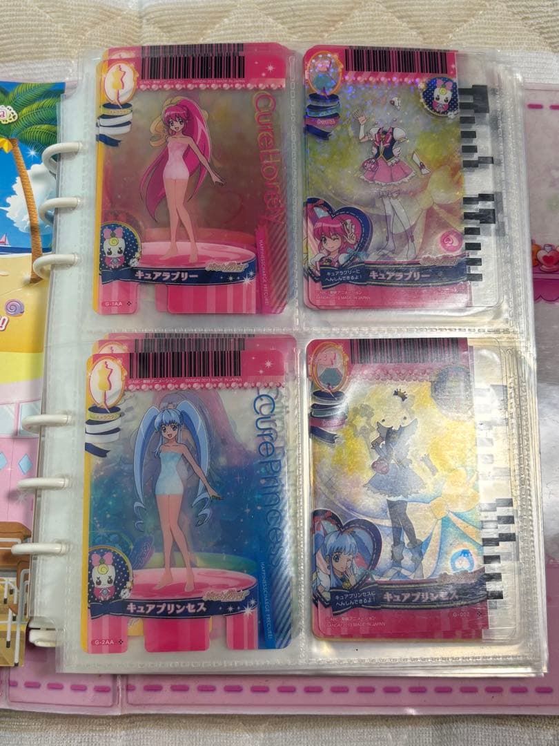 ハピネスチャージプリキュア プリチェンミラー&プリカード399枚+ダブり21枚