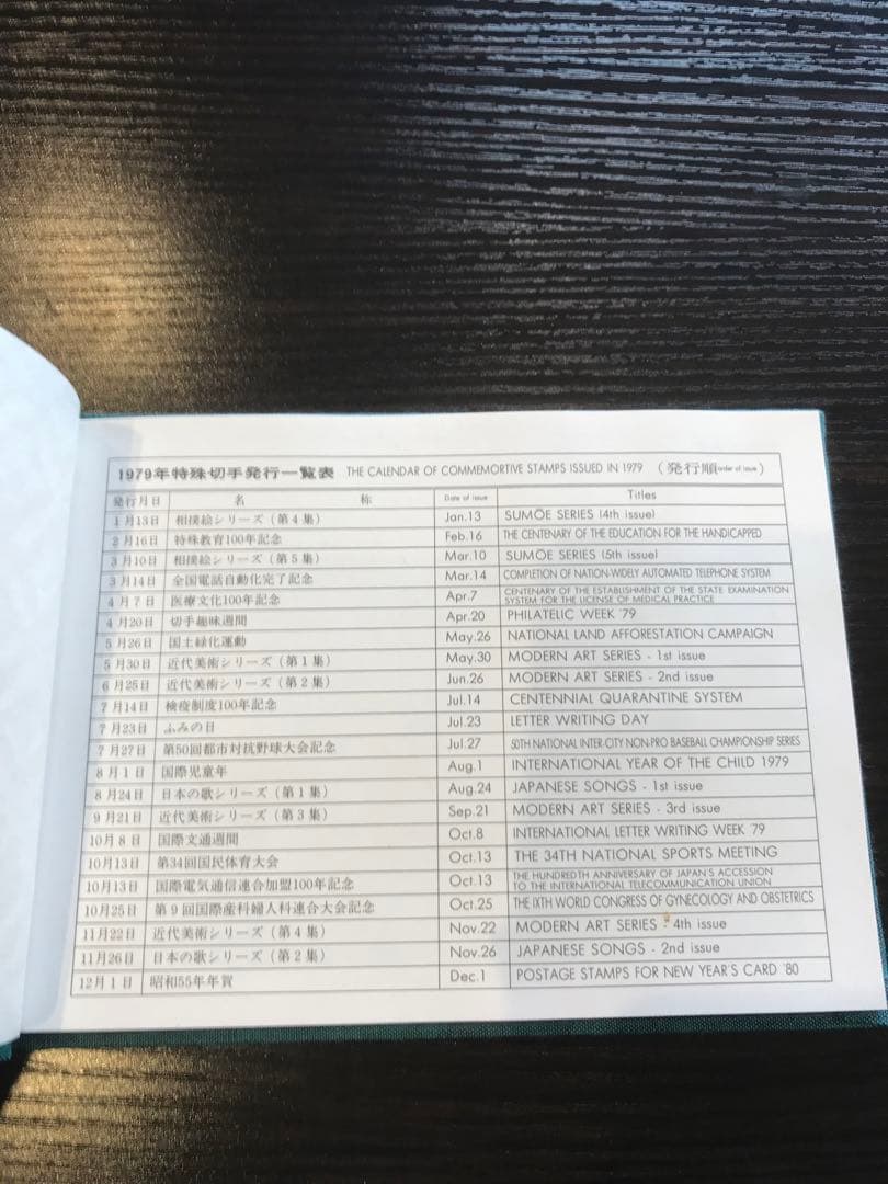1972〜1979 特殊手帳　JAPANESE STAMPS 7冊セット235
