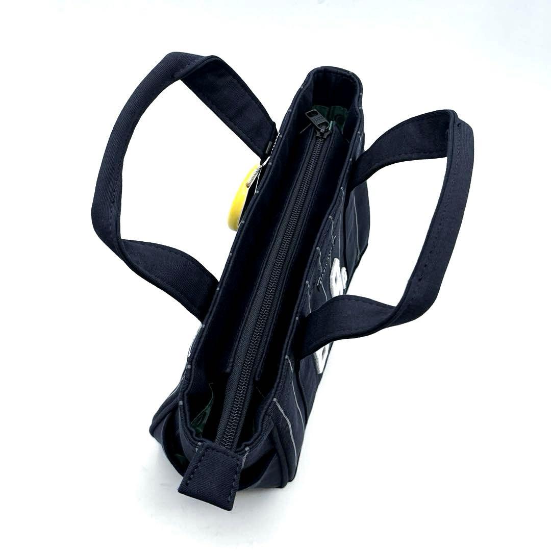 未使用品　パーリーゲイツ　カートバッグ　ネイビー　ストライプ　スマイルチャーム