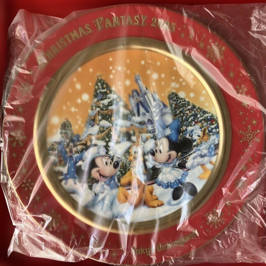 Disney記念クリスマスファンタジー2005 プレート　Disneyland赤