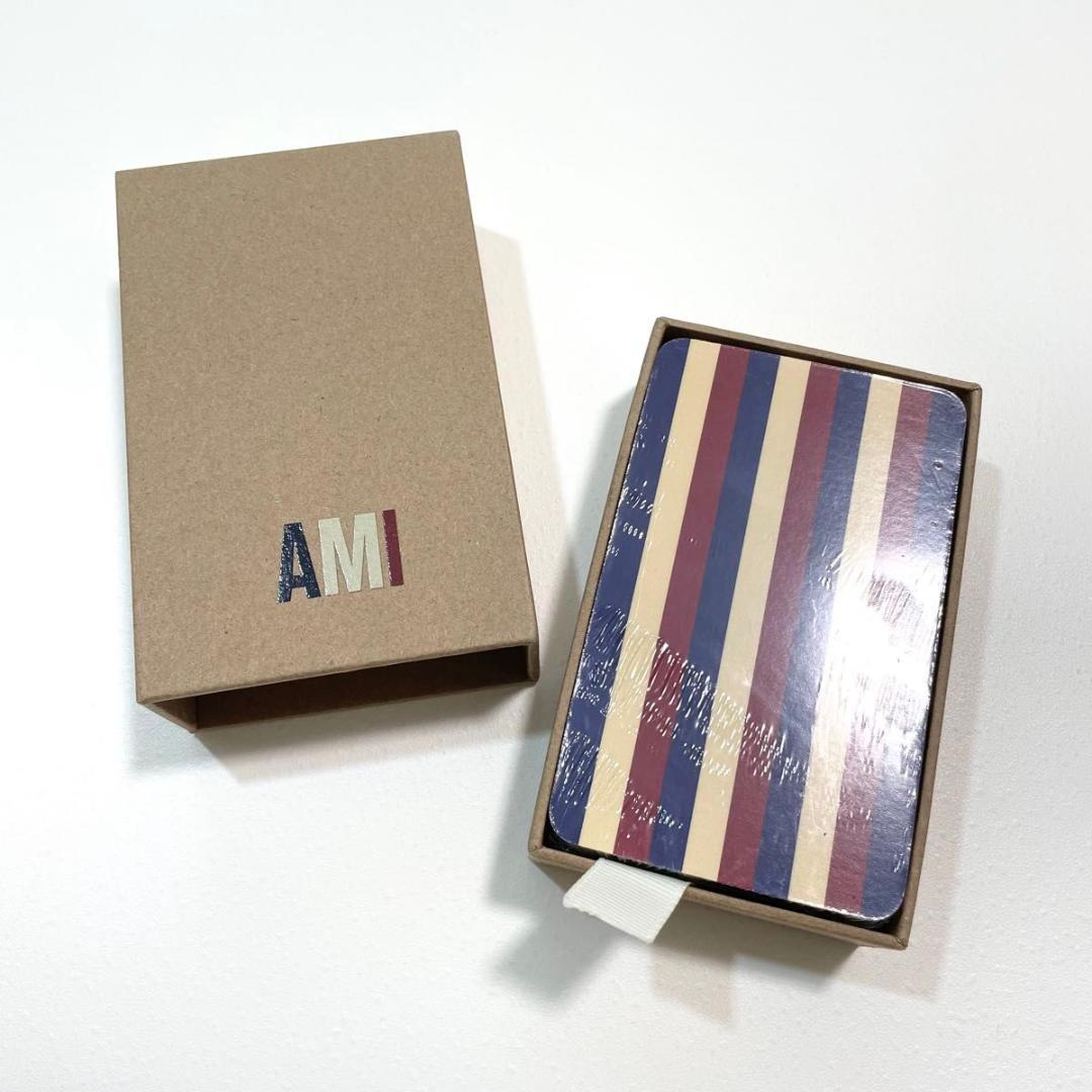 アミ パリス トランプ カードゲーム ストライプ デザイン 白 新品未使用