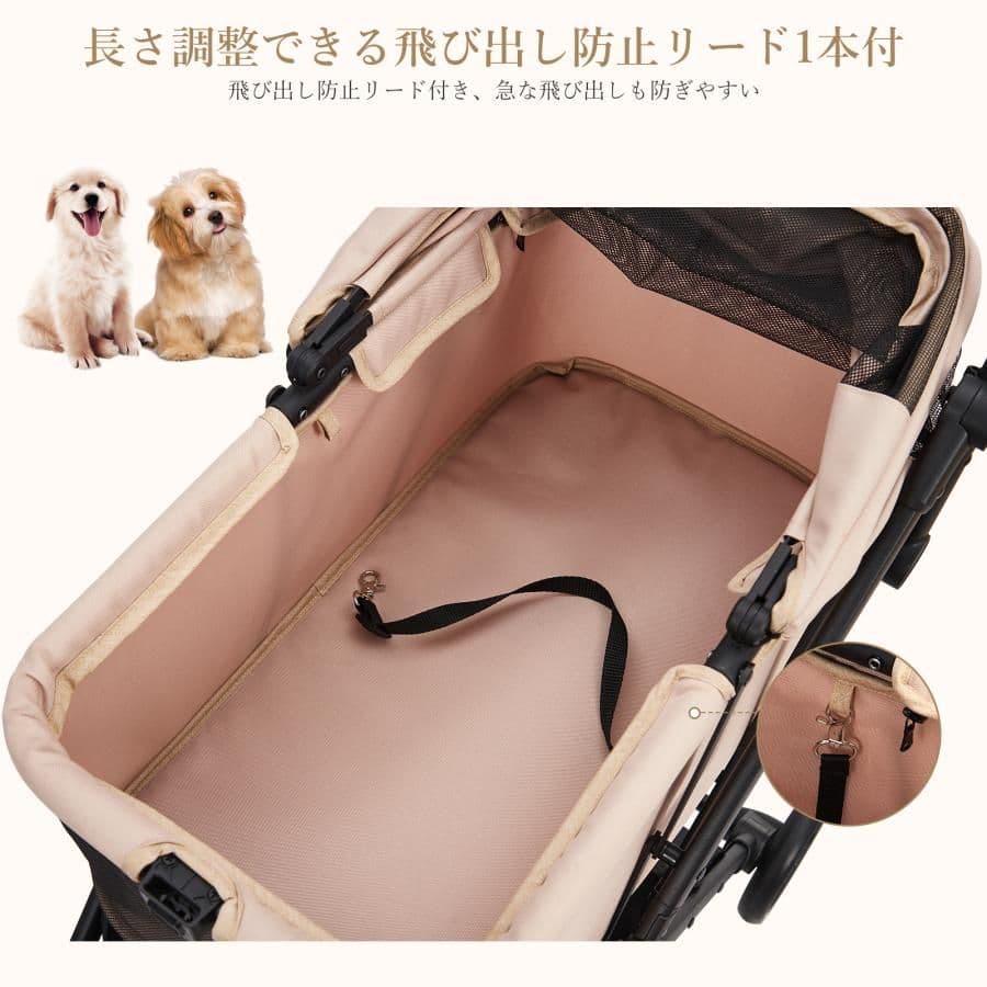 ペットカート ペットキャリー バギー 軽量 小型犬 猫 対面式 折りたたみ