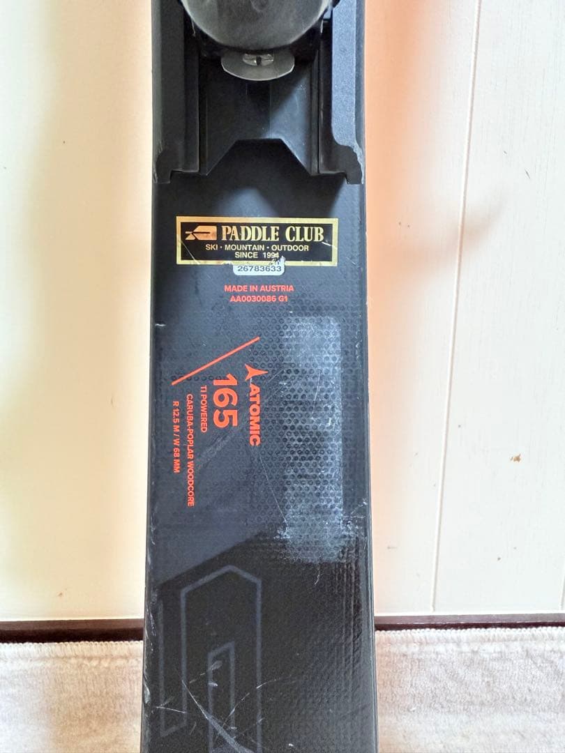 24モデル ATOMIC REDSTER S9i 165cm + X12GW
