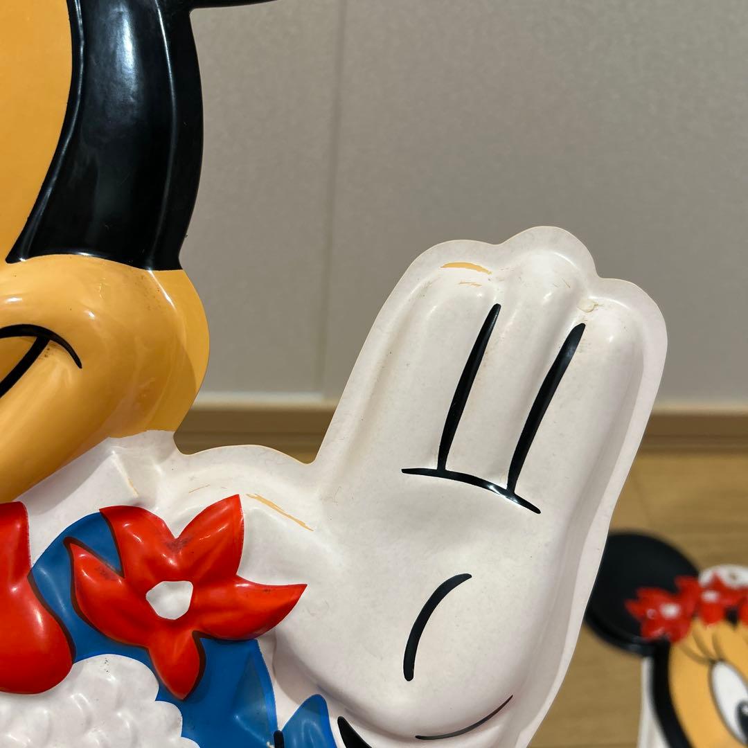 ミッキー ミニー　レトロ　壁掛け　レリーフパネル　ヤングエポック社