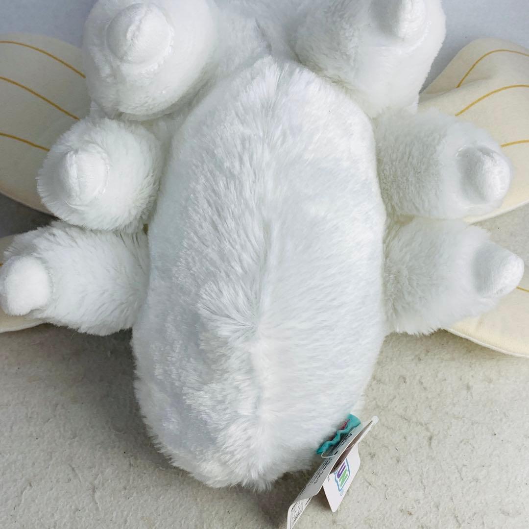 ふわふわモスちゃん　BIGぬいぐるみ　シロモ　カイコガ　白　ホワイト