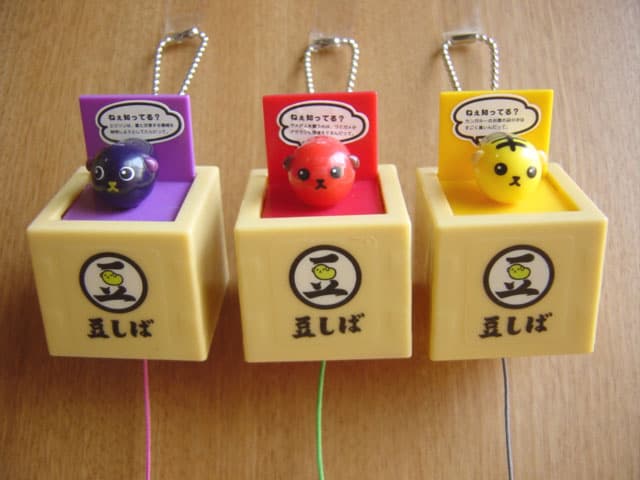 ♯Fzi25CP豆しばPON!全5種ポンマスコット豆知識シール