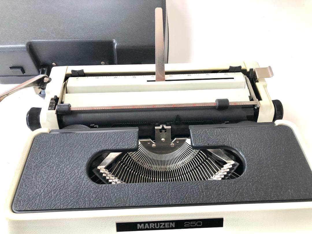 【完動品・印字可能】マルゼン 250 タイプライター おまけ付（説明書コピー）