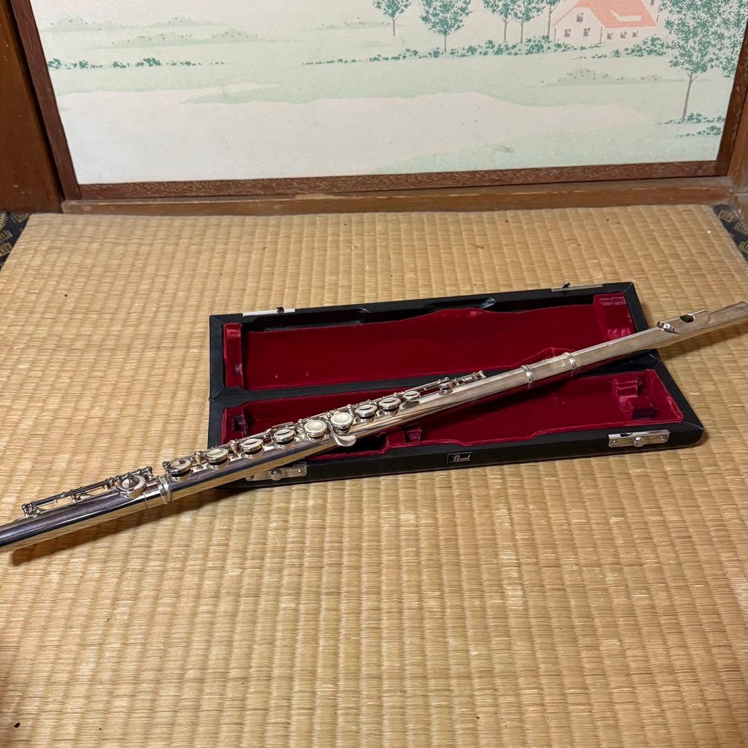 【メンテナンス済み】Pearl　フルート　PF-771　管体銀製　Eメカ付