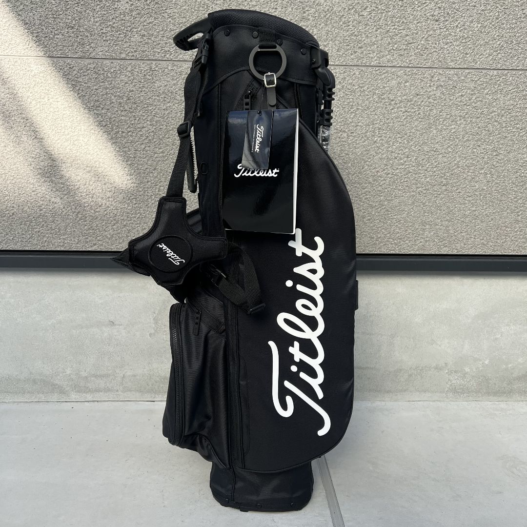 TITLEIST タイトリスト　キャディバッグ 未使用　ブラック　ナイロン　黒