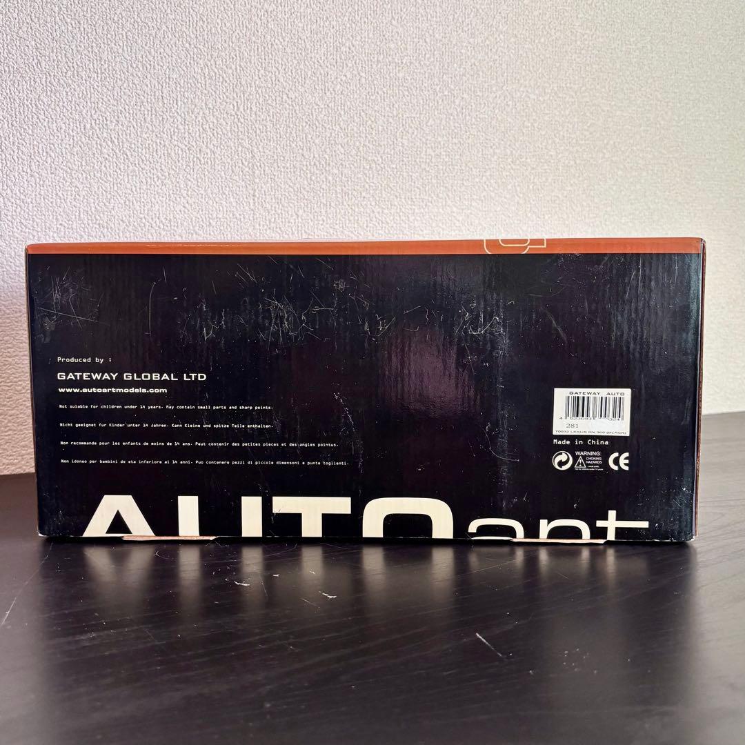 【AUTO art・開封済み未使用・送料込み】レクサスRX300 黒 1/18