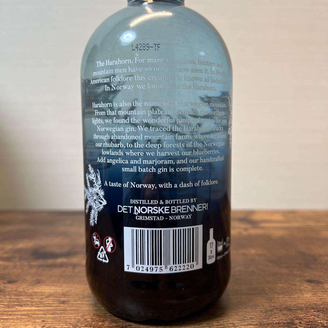【ノルウェー購入★希少】HARAHORN NORWEGIAN GIN 500ml