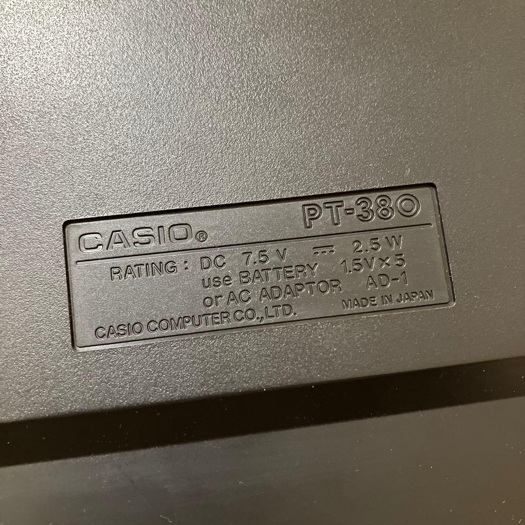 CASIO PT-380 ピッカピカトーン　キーボード・マイク・ROM5本セット
