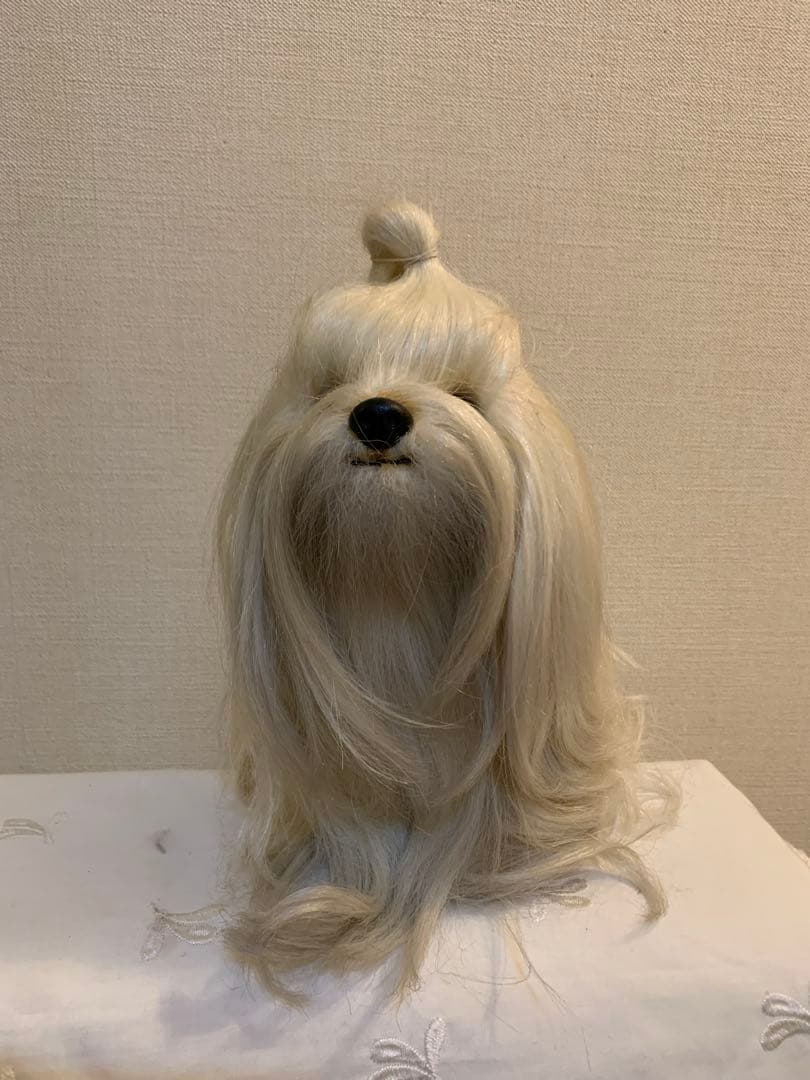 【ドレッシー　ペット】　ぬいぐるみ　マルチーズ　犬 日本製　昭和レトロ