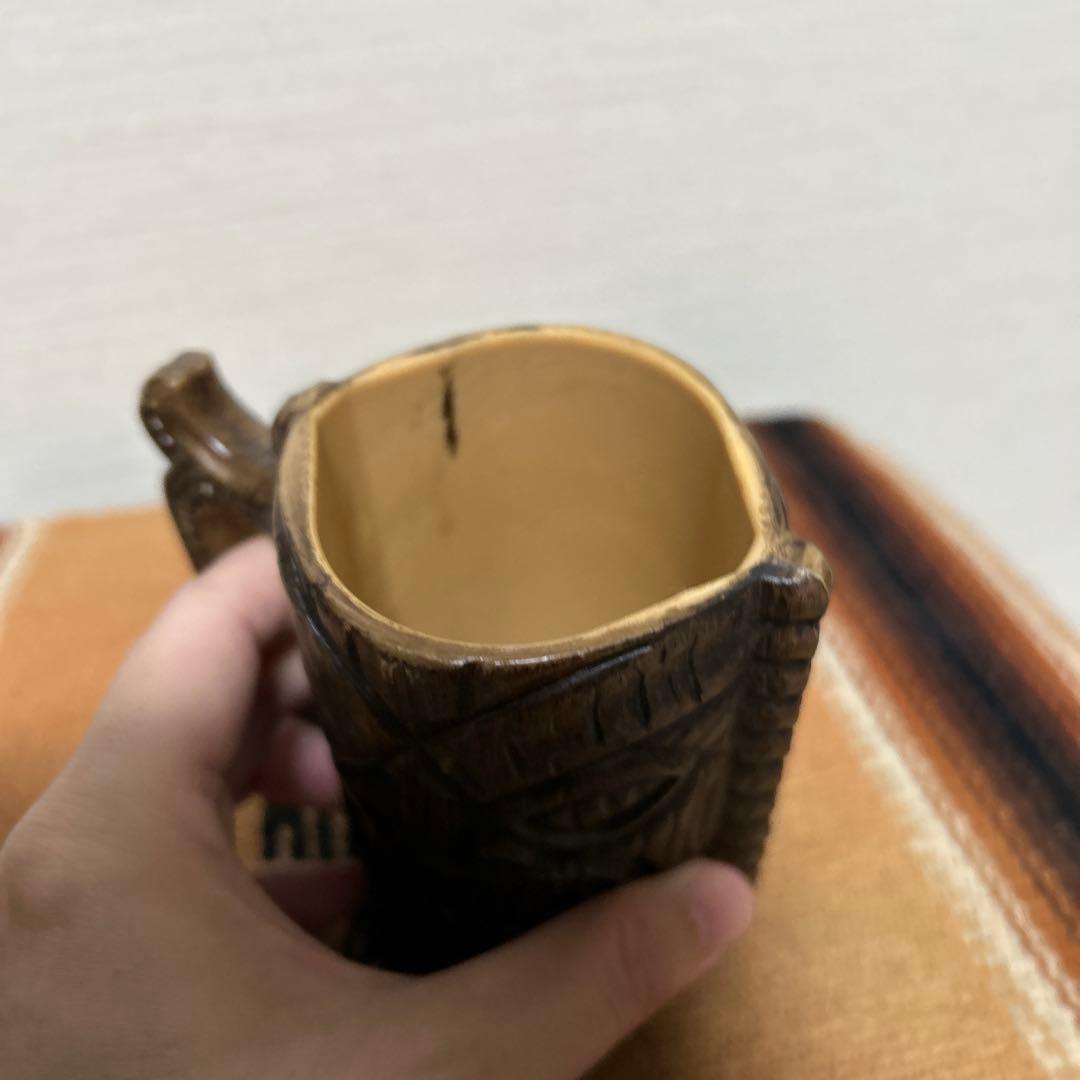 ビンテージTIKIマグ　ミッドセンチュリー　アンティーク食器　ビンテージ食器