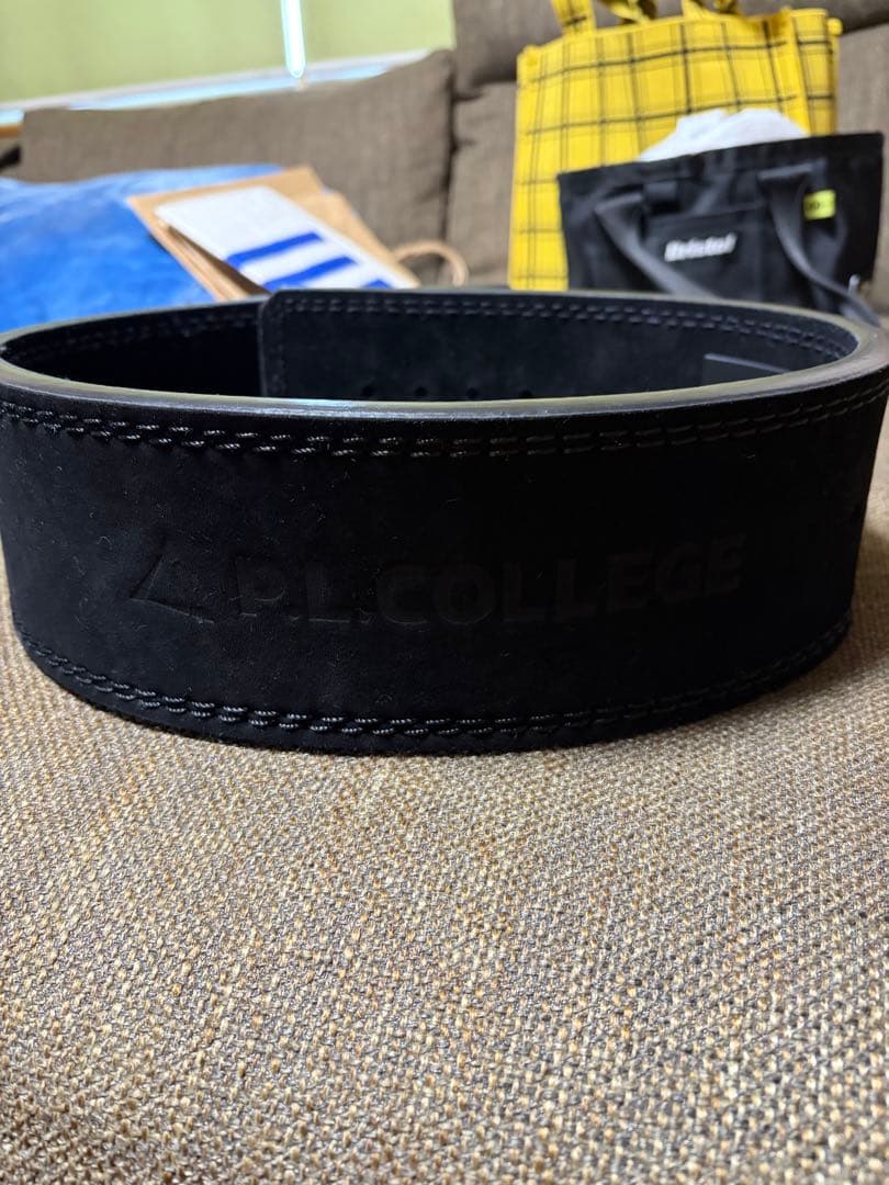 P.L.COLLEGE トレーニング・パワーベルト 黒　M