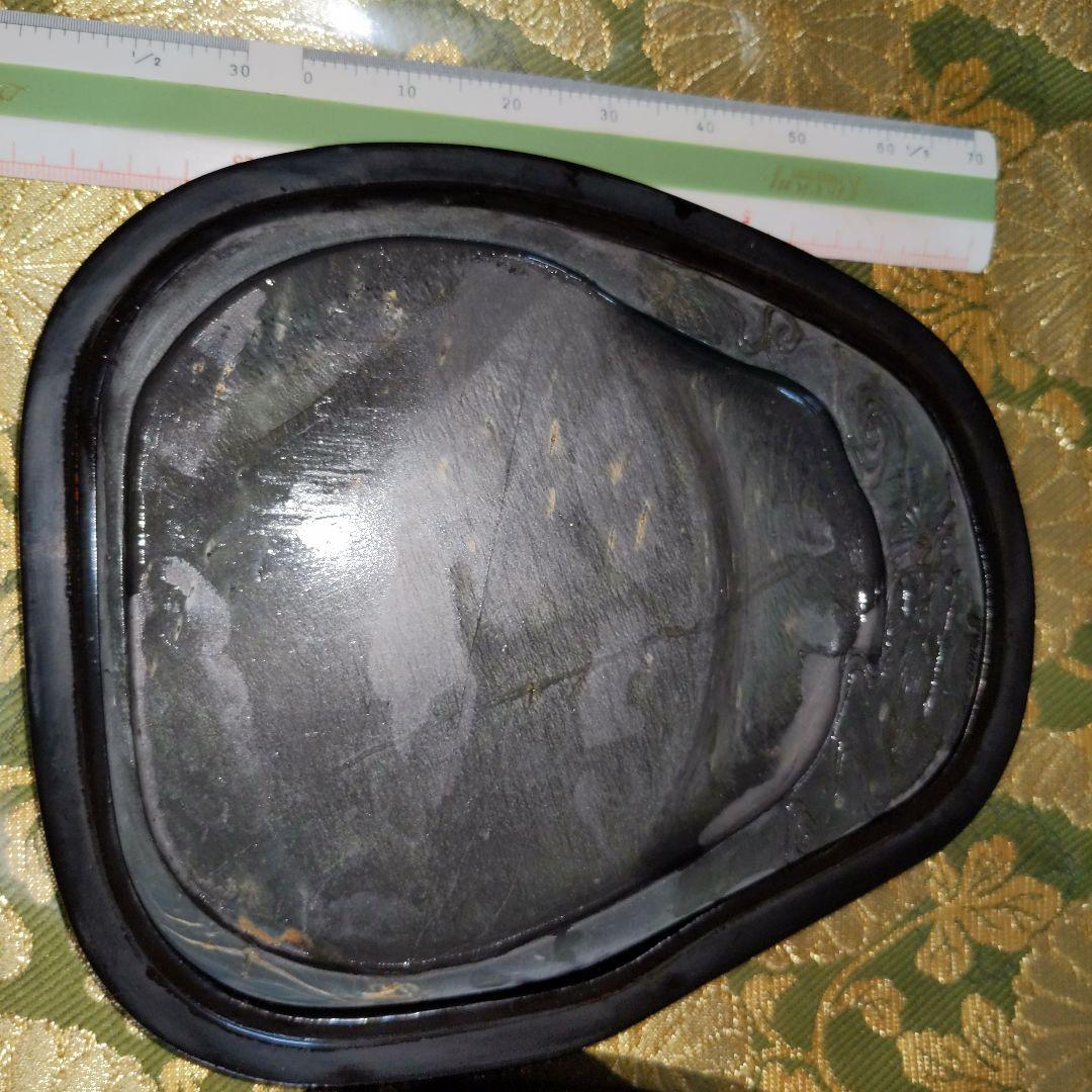 【最終価格】中国　歙州硯　金曇　宝硯銘 文房四宝