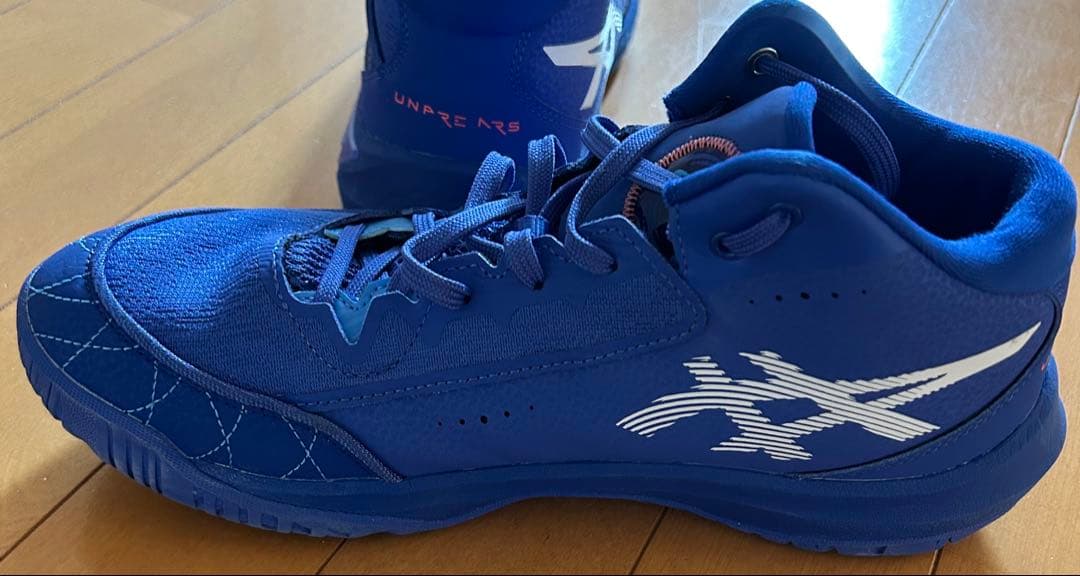 asics UNREARS 青 バスケットボールシューズ