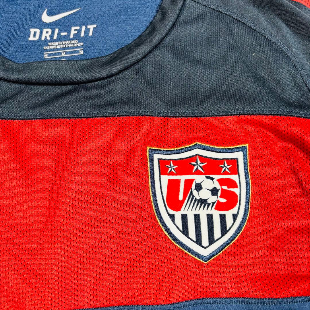 古着ナイキ　サッカーシャツ　Nike Dri-FIT USA代表シャツ　メッシュ