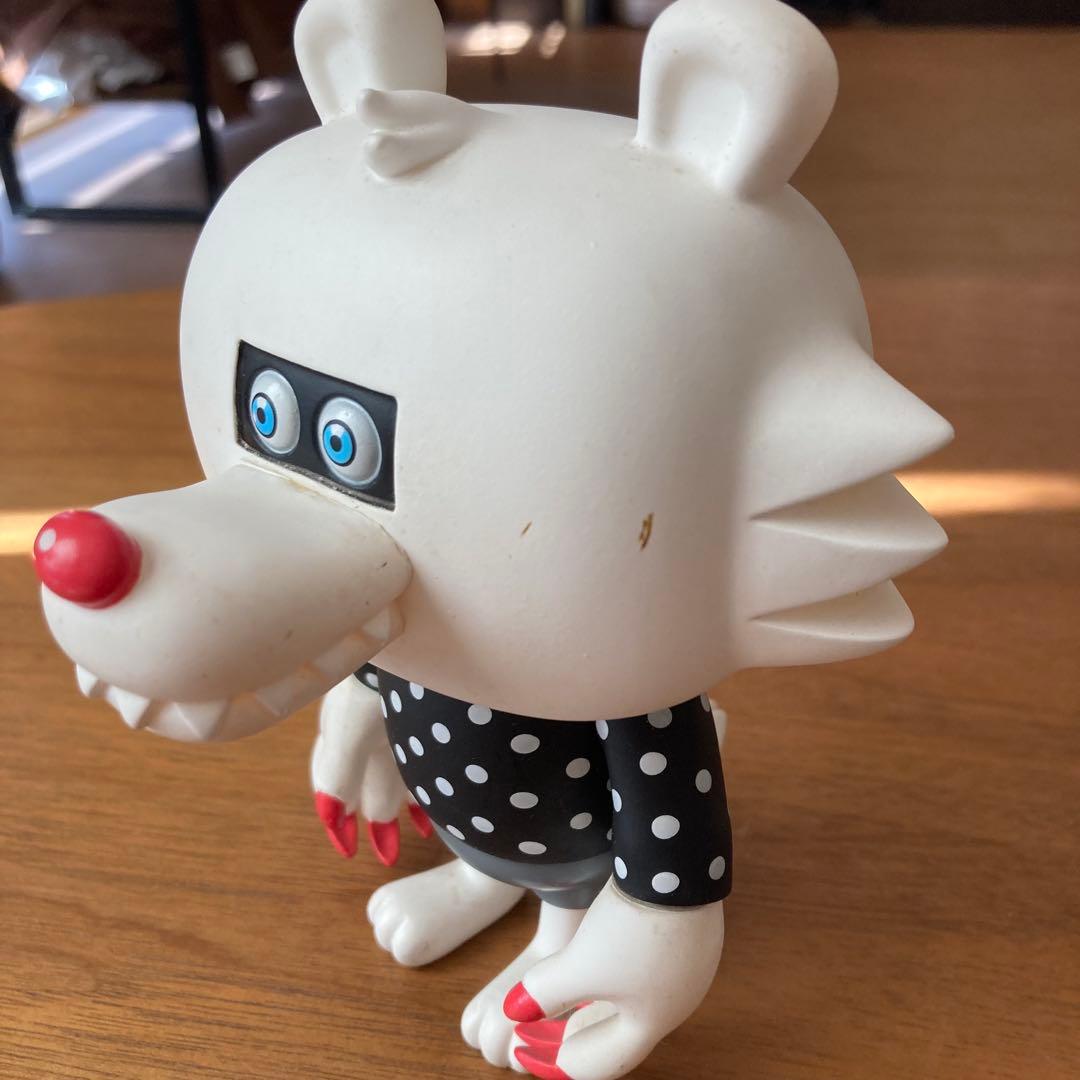 T9G フルーツオオカミ ベリーくん ソフビ フィギュア ホワイト 水玉 限定