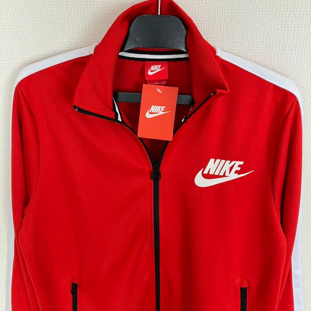 新品タグ付き☆NIKE ナイキ トラックジャケット 赤ジャージ ジップアップ L