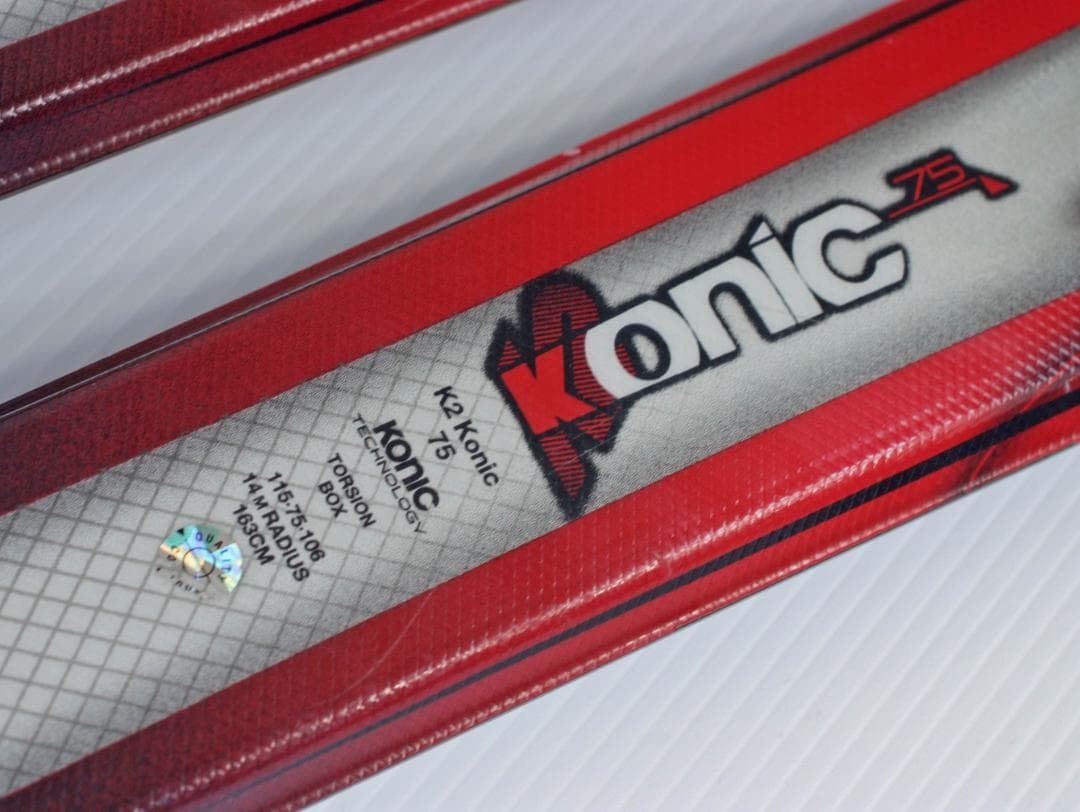 ☆ K2 konic75 163㎝ 軽量で操作性に優れるカービングスキー板